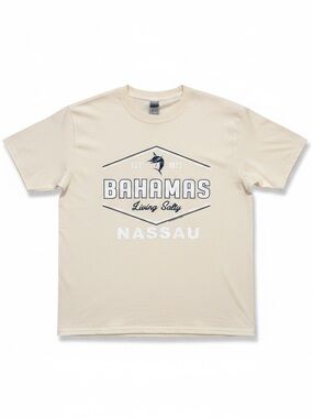 Gildan Cream Bahamas Nassau Graphic Tee